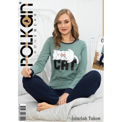 Жіноча піжама зі штанами - CAT (Polkan Туреччина)