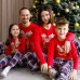 Новорічна Жіноча піжама у клітку Family look - новорічний олень