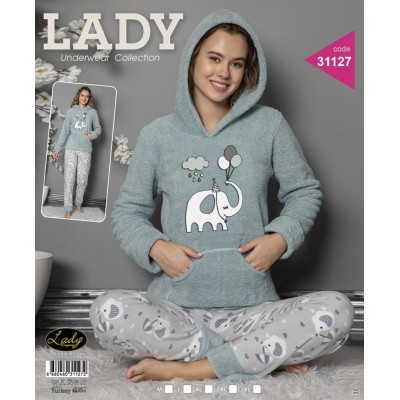 Жіноча піжама зі штанами - веселе слоненя (Lady Туреччина)