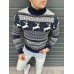 Вовняний новорічний светр із оленями 5640