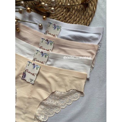 Трусы бесшовные кружевные с перфорацией Donafen (Onita de mas) 1028