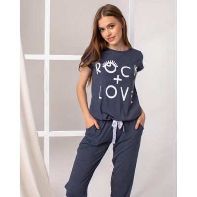Комплект зі штанами та футболкою ROCK - Віскоза