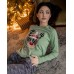 Жіноча піжама зі штанами - зимовий олень Chill
