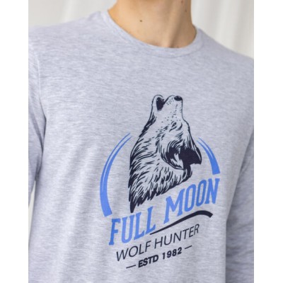 Мужской комплект со штанами - волк Full Moon