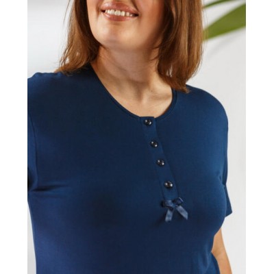 Батальный женский комплект - футболка и шорты в клетку