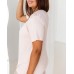 Пижама женская Батал - футболка+штаны с узором - Вискоза