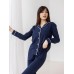 Классическая пижама со штанами Ozkan - темно-синяя
