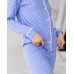 Женский комплект со штанами Ozkan - голубой в горошек
