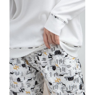 Женская пижама со штанами и кофтой - ИНТЕРЛОК