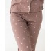 Женский комплект со штанами Ozkan - светло-коричневый