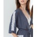 Комплект халат+сорочка с кружевом - Вискоза