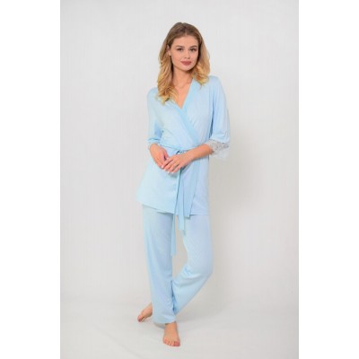 Комплект пижама и халат NEL 7428