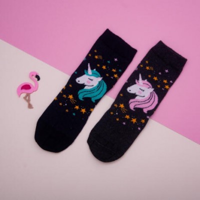 Шкарпетки на дівчинку - з єдинорогом