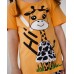Пижама на девочку с капри - жираф