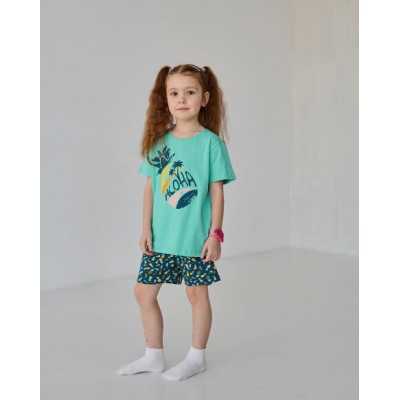 Подростковый комплект с шортами на девочку - Aloha