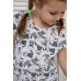 Пижама на девочку с шортиками - темно-синие котики