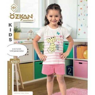 Комплект для дівчинки з шортами Котик - OZKAN