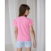 Комплект на девочку с шортиками - Фламинго
