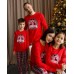 Піжама Family look на дівчинку зі штанами в клітку- Merry Christmas