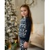 Пижама на девочку-подростка со штанами - Новогодний орнамент - Family look для семьи