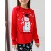 Подростковая пижама со штанами на девочку - snowman