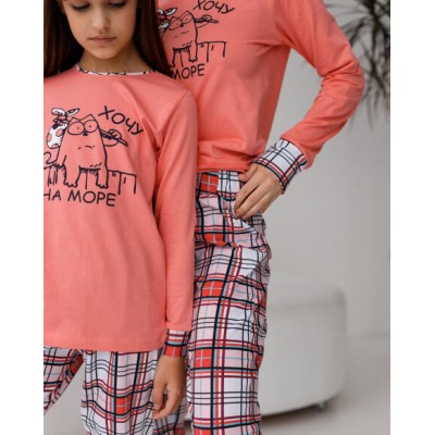 Пижама на девочку со штанами - хочу на море