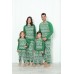 Піжама на дівчинку-підлітка зі штанами - Новорічний орнамент - Family look для сім'ї