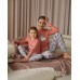 Пижама со штанами на девочку - Лисенок и Енот - Family look мама/дочь