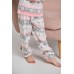 Піжама зі штанами на дівчинку з принтом олені - Інтерлок - Family look Мама/донька