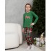 Детская пижама на девочку со штанами - Новогодняя Love - Family look для семьи