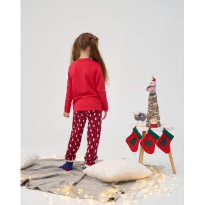 Пижама для девочки-подростка со штанами - Merry Christmas - Family look для семьи