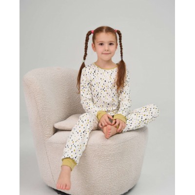Комплект со штанами на девочку на завязках - Интерлок - Family look Мама/дочь
