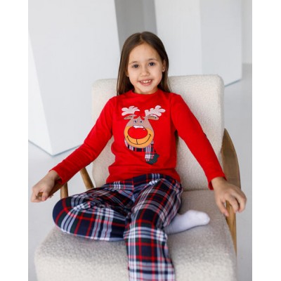 Новорічна піжама Фемелілук на дівчинку - новорічний олень