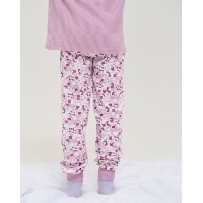 Пижама для девочки со штанами Интерлок - Бемби - Family look - Мама/дочь