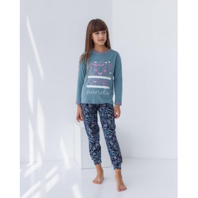 Піжама для дівчинки зі штанами - Adorable Panda