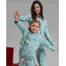 Комплект со штанами на девочку с принтом совы - ИНТЕРЛОК - FAMILY look Мама/дочь
