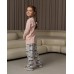 Пижама для девочки со штанами - сердечко из котиков - Family look мама/дочь