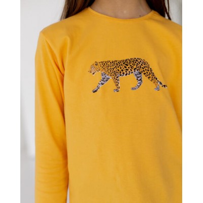 Піжама на дівчинку зі штанами - леопард