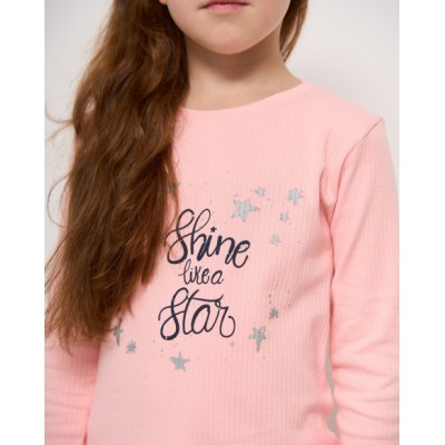 Подростковая пижама на девочку - в рубчик - Stars