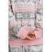Комплект зі штанами на дівчинку з принтом олені - ІНТЕРЛОК - Family look Мама/донька