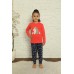 Комплект на девочку со штанами - Ежик - FAMILY LOOK МАМА/ДОЧКА