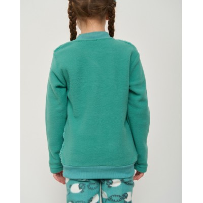 Теплий комплект на дівчинку зі штанами - Барашки - Велюрсофт+Фліс