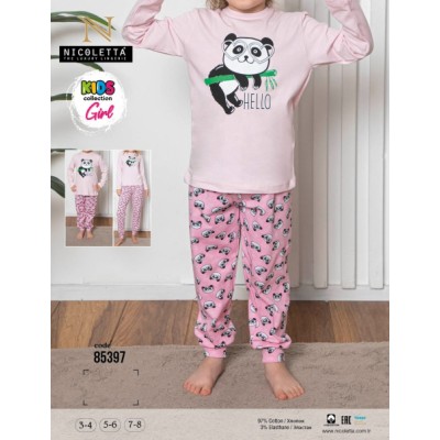 Комплект на девочку со штанами - Панда