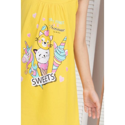 Платье с тонкими бретельками на девочку - Sweets