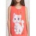 Сукня з рюшами на дівчинку - великий кіт