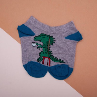 Носочки для мальчика - короткие с динозавром