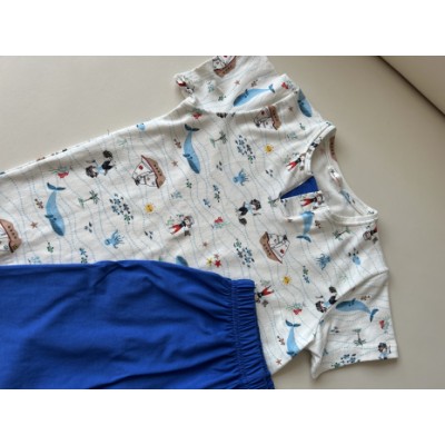 Комплект с шортами на мальчика - Морской принт