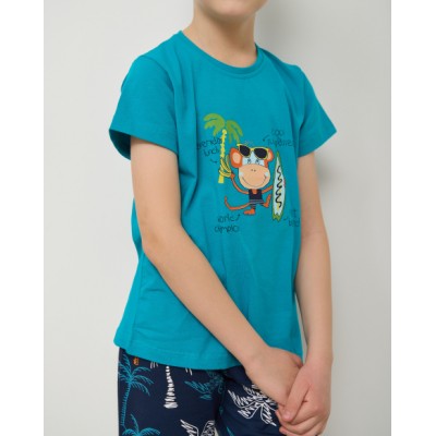 Комплект с шортами на мальчика - Обезьянка