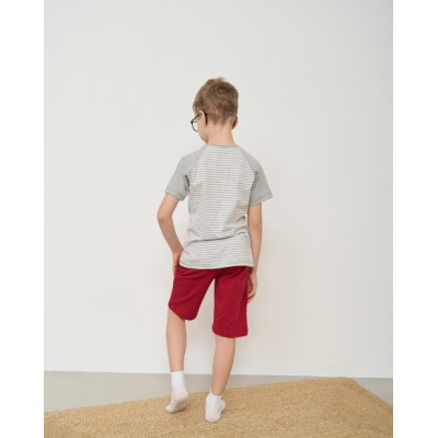 Комплект для мальчика с шортами Ozkan - Акула за штурвалом