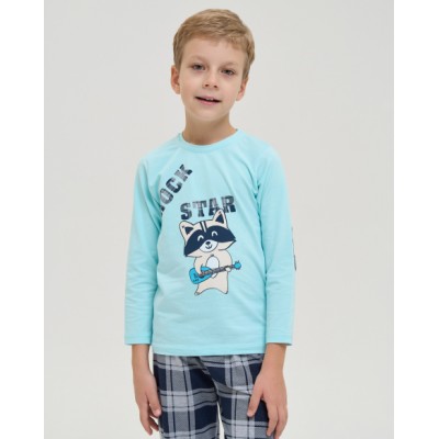 Дитяча піжама для хлопчика - Єнот-рок-зірка